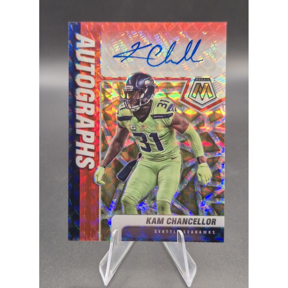 2021 Panini Kam Chancellor #A-KC Autographs Red Yellow Choice Mosaic Prizm SP